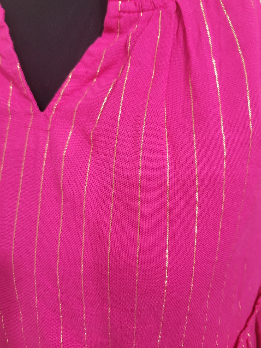 GAP KIDS Fuchsia Dress with Gold Pinstripes
